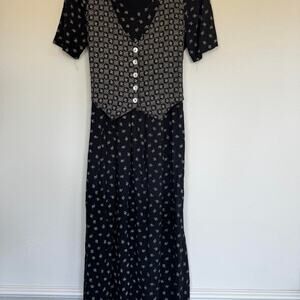 Black Floral All That Jazz chorus line dress